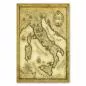 Preview: Detailreiche, antike Karte von Italien mit markierten Städten, Flüssen und umliegenden Meeren. Preview: Detailreiche, antike Karte von Italien mit markierten Städten, Flüssen und umliegenden Meeren.