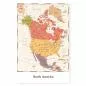 Preview: Karte von Nordamerika: Kanada & USA, Bundesstaaten, Städte, Gewässer, Berge. Preview: Karte von Nordamerika: Kanada & USA, Bundesstaaten, Städte, Gewässer, Berge.