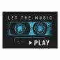 Preview: Kassette & Schriftzug "Let the Music Play" - Design für Musikliebhaber, Nostalgie. Preview: Kassette & Schriftzug "Let the Music Play" - Design für Musikliebhaber, Nostalgie.