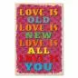 Preview: Pinkes Vintage Poster mit Herzen: "Love is Old Love is New Love is All Love is You". Preview: Pinkes Vintage Poster mit Herzen: "Love is Old Love is New Love is All Love is You".