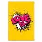 Preview: "Love is..." - Eine verspielte Grafik im Comic-Stil, die die Magie der Liebe einfängt. Preview: "Love is..." - Eine verspielte Grafik im Comic-Stil, die die Magie der Liebe einfängt.