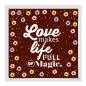 Preview: "Liebe macht...", Typografie mit Blumenmuster, Liebe & Magie. Preview: "Liebe macht...", Typografie mit Blumenmuster, Liebe & Magie.