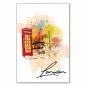 Preview: London im Aquarell-Stil: Sehenswürdigkeiten wie die rote Telefonzelle und der Doppeldeckerbus machen Lust auf eine Reise. Preview: London im Aquarell-Stil: Sehenswürdigkeiten wie die rote Telefonzelle und der Doppeldeckerbus machen Lust auf eine Reise.