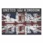 Preview: "London" steht in großen Buchstaben vor dem Union Jack auf Vintage-Hintergrund. Preview: "London" steht in großen Buchstaben vor dem Union Jack auf Vintage-Hintergrund.