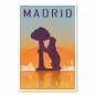 Preview: "Madrid" - ein Retro-Reiseposter mit dem Wahrzeichen der Stadt, dem Bären am Erdbeerbaum, im Stil der 50er Jahre. Preview: "Madrid" - ein Retro-Reiseposter mit dem Wahrzeichen der Stadt, dem Bären am Erdbeerbaum, im Stil der 50er Jahre.