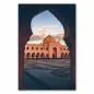 Preview: Blick durch orientalischen Torbogen auf prächtige Moschee im warmen Abendlicht. Preview: Blick durch orientalischen Torbogen auf prächtige Moschee im warmen Abendlicht.