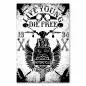 Preview: "Live Young, Die Free" - ein Vintage-Motorrad-Print mit Adlern und Flügeln für Freiheitsliebhaber. Preview: "Live Young, Die Free" - ein Vintage-Motorrad-Print mit Adlern und Flügeln für Freiheitsliebhaber.