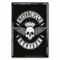 Preview: Totenkopf mit Flügeln & Krone, dazu "Motorcycle New York". Vintage Design. Preview: Totenkopf mit Flügeln & Krone, dazu "Motorcycle New York". Vintage Design.