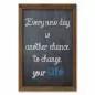 Preview: "Every new day is another chance to change your life" - ein inspirierender Spruch auf einer Tafel. Preview: "Every new day is another chance to change your life" - ein inspirierender Spruch auf einer Tafel.