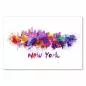 Preview: Die Skyline von New York City im Aquarell-Look – ein abstraktes Motiv für Designprojekte und Reiseliebhaber. Preview: Die Skyline von New York City im Aquarell-Look – ein abstraktes Motiv für Designprojekte und Reiseliebhaber.