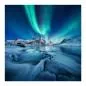 Preview: Nordlichter, zugefrorener Fjord, schneebedeckte Berge, magisch. Preview: Nordlichter, zugefrorener Fjord, schneebedeckte Berge, magisch.