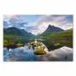 Preview: Bergsee in Norwegen, Spiegelung der Berge & des bewölkten Himmels, Bäume auf Inseln. Preview: Bergsee in Norwegen, Spiegelung der Berge & des bewölkten Himmels, Bäume auf Inseln.