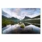 Preview: Bergsee, Spiegelung der Berge & des bewölkten Himmels, Inseln mit Bäumen. Preview: Bergsee, Spiegelung der Berge & des bewölkten Himmels, Inseln mit Bäumen.