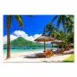 Preview: Sonnenliegen, Palmen, weißer Sandstrand, türkisblaues Meer - Urlaub. Preview: Sonnenliegen, Palmen, weißer Sandstrand, türkisblaues Meer - Urlaub.