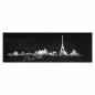Preview: Stilvolles Wandbild: Pariser Skyline als weiße Zeichnung auf schwarzem Grund.Perfekt für Paris-Fans. Preview: Stilvolles Wandbild: Pariser Skyline als weiße Zeichnung auf schwarzem Grund.Perfekt für Paris-Fans.
