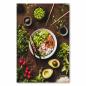 Preview: Bunte Poke Bowl, Lachs, Avocado, Edamame, Reis & Gemüse - gesund & lecker.
