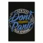Preview: Blauer "Don't Panic" Schriftzug, Polizeiabzeichen-Stil, "NYPD 1845". Preview: Blauer "Don't Panic" Schriftzug, Polizeiabzeichen-Stil, "NYPD 1845".