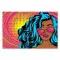 Preview: Eine Frau mit blauen Haaren und pinker Sonnenbrille im Pop-Art-Stil - ein Blickfang, der gute Laune verbreitet. Preview: Eine Frau mit blauen Haaren und pinker Sonnenbrille im Pop-Art-Stil - ein Blickfang, der gute Laune verbreitet.