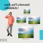 Preview: Berge: Leinwandbild. Sonnenstrahlen, Wälder.