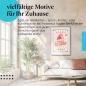 Preview: Leinwandbild "Hausgemachtes Eis - Vintage Werbung". Wanddeko für alle, die Eis und Retro-Design lieben.