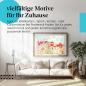 Preview: Leinwandbild "Mohnblumen": Rot, See, Sonnenlicht - Sommer & Romantik.
