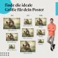 Preview: Junger Makake Poster: Affen Portrait - jetzt bestellen!