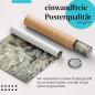Preview: Gerolltes Poster "Affenmutter mit Baby". Liebevolle Szene aus der Natur, sicher verpackt.