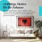 Preview: Stylisches Leinwandbild: Albanische Grunge Flagge im Vintage-Stil. Wanddeko für Albanien-Fans. Preview: Stylisches Leinwandbild: Albanische Grunge Flagge im Vintage-Stil. Wanddeko für Albanien-Fans.