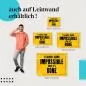 Preview: Leinwandbild "Alles scheint unmöglich...": Inspiration & Erfolg Preview: Leinwandbild "Alles scheint unmöglich...": Inspiration & Erfolg