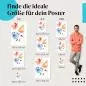 Preview: Farbenfrohe Aquarellblumen | Postereck 1261 Preview: Farbenfrohe Aquarellblumen | Postereck 1261