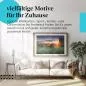 Preview: Leinwandbild "Holzwagen": Ländliche Idylle, Sonnenaufgang - für ein gemütliches Wohnzimmer. Preview: Leinwandbild "Holzwagen": Ländliche Idylle, Sonnenaufgang - für ein gemütliches Wohnzimmer.
