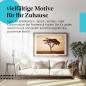 Preview: Leinwandbild "Savanne": Baum, Sonnenuntergang, Vögel - afrikanisches Flair.