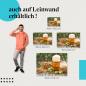 Preview: Bier: Leinwandbild. Glas, Zutaten.