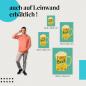 Preview: "Bier Spruch" Leinwandbild. Finde die ideale Größe für dein Zuhause & setze Akzente mit Kunst!