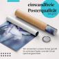 Preview: Gerolltes Poster "Blaue Rose", Morgentau, Schönheit.