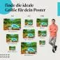 Preview: "Tropenparadies": Poster mit idyllischem Fluss & Boot Preview: "Tropenparadies": Poster mit idyllischem Fluss & Boot