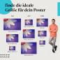 Preview: "Zarte Blüte": Poster - Blütenblätter & Wassertropfen in Pastellfarben