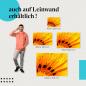 Preview: Leinwandbild "Leuchtende Blume": Farbenpracht & Schönheit der Natur