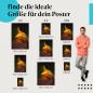 Preview: "Goldgelbe Blüte": Blumenposter mit einzigartiger Form & Farbe