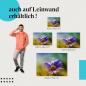 Preview: Leinwandbild "Zarte Schönheit": Die Magie der Natur auf Leinwand
