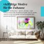 Preview: Dieses Leinwandbild mit der pinken Blume ist ein faszinierender Blickfang für Naturliebhaber.
