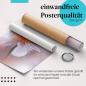 Preview: Gerolltes Poster "Blume & Tautropfen" - Natur & Zartheit, sicher verpackt.