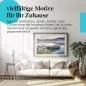Preview: Stylisches Leinwandbild: Stille Morgenstimmung: Boot am Steg im Nebel. Preview: Stylisches Leinwandbild: Stille Morgenstimmung: Boot am Steg im Nebel.
