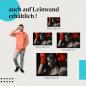 Preview: Leinwandbild "Boxerin nach dem Training": Sport & Porträt