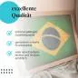 Preview: Gerahmtes Wandbild "Brasilien Flagge". Hochwertig gedruckt, langlebig. Verschiedene Motive und Größen. Preview: Gerahmtes Wandbild "Brasilien Flagge". Hochwertig gedruckt, langlebig. Verschiedene Motive und Größen.