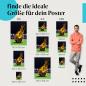 Preview: Brennender Fußball im Stadion Poster: Action & Fußball!