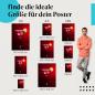 Preview: "Roter Cocktail mit Limette": Poster - Getränk, Alkohol & Party