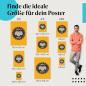 Preview: Wähle die ideale Postergröße: Craft Beer Brauerei Emblem: Hopfen und "Craft Beer" auf Gelb.