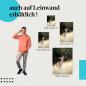 Preview: Damhirschkuh: Leinwandbild. Gras, gefleckt.