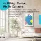 Preview: Stylisches Leinwandbild: Deutschlandkarte mit Bundesländern und Städten. Preview: Stylisches Leinwandbild: Deutschlandkarte mit Bundesländern und Städten.